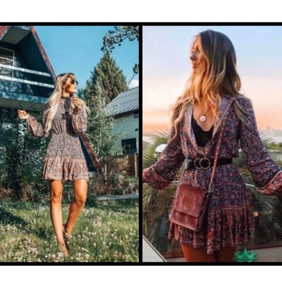 🚫SOLD🚫 NWOT Spell& The Gypsy jasmine play dress sz xs - Picture 6 of 8